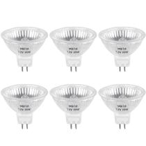 Lâmpada halógena Blakapoo MR16 35W 12V 2 pinos GU5.3 Base (pacote com 6) Lâmpada halógena Blakapoo MR16 35W 12V 2 pinos GU5.3 Base (pacote com 6)