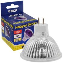 Lâmpada Halogena Dicroica Mr16 50W 12V Gu5.3 Roxa