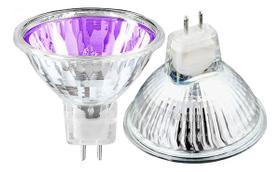 Lâmpada Halogena Dicroica Mr16 50W 12V Gu5.3 Roxa