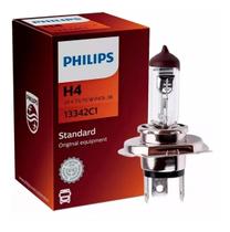 Lâmpada Halógena Farol H4 24v Standard Essential Philips Farol Alto Baixo e Milha