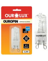 Lâmpada Halógena G9 40w 127v Clara Ourolux Cor da Luz Branco Quente 2800K