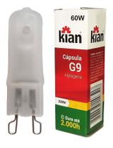 Lâmpada Halógena Halopin 60W 220V G9 Fosca