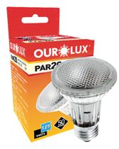 Lâmpada Halógena Ourolux PAR20 50W 127V E27 Cor da Luz 2800K Amarelada