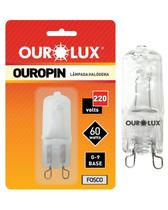 Lâmpada Halógena Ouropin Fosca Ourolux G9 60w 220v 2800K