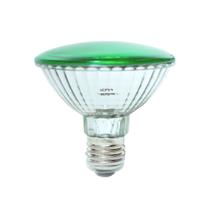 Lâmpada Halógena PAR30 75W Cor Verde Iluminação Direcionada Uso Interno e Externo Lâmpada Halógena PAR30 75W Cor Verde Iluminação Direcionada Uso Interno e Externo