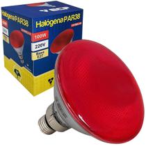 Lâmpada Halógena Par38 100W 220V Vermelha E27