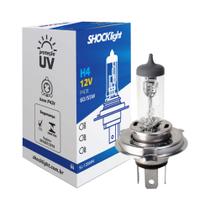 Lâmpada Halógena Standart H4 12V 60/55W P43T Shocklight - SL-120004 Lâmpada Halógena Standart H4 12V 60/55W P43T Shocklight - SL-120004