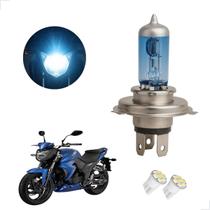 Lâmpada Halógena Super Branca H4 para Moto Dafra Next 250 cc 2010 2011 2012 2013