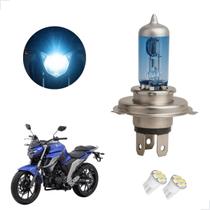 Lâmpada Halógena Super Branca H4 para Moto YAMAHA FAZER 250 2006 2007 2008 2009 2010 2011 2012 2013