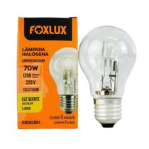 Lâmpada Halógeno Foxlux Clássica 220V 70W E27 - Embalagem com 10 Unidades Lâmpada Halógeno Foxlux Clássica 220V 70W E27 - Embalagem com 10 Unidades