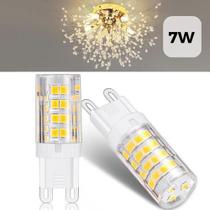 Lâmpada Halopim G9 LED 7W Bipino Bivolt 110V 220V Luz Branco Frio 6000K Para Lustre Arandela Plafon Luminária Pendente Lâmpada Halopim G9 LED 7W Bipino Bivolt 110V 220V Luz Branco Frio 6000K Para Lustre Arandela Plafon Luminária Pendente