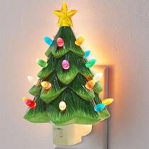 Lâmpada Hausse Christmas Tree Night Light Ceramic Multicolor 12 cm