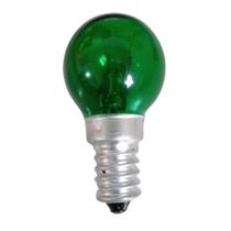 Lampada Incandecente Bg30 127v 7w E-14 Verde Para Decoração - JPN