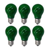Lâmpada Incandescente A19 E-27 Verde 6 Pçs - NARDSEXPRESS Lâmpada Incandescente A19 E-27 Verde 6 Pçs - NARDSEXPRESS