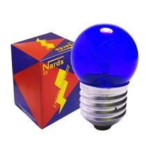 Lâmpada Incandescente Bolinha BG35 Azul 7W E27 220v Lâmpada Incandescente Bolinha BG35 Azul 7W E27 220v