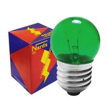 Lâmpada Incandescente Bolinha BG35 Verde 7W E27 220v Lâmpada Incandescente Bolinha BG35 Verde 7W E27 220v
