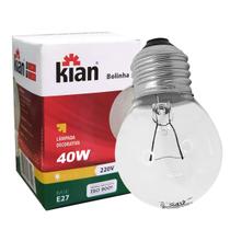 Lâmpada Incandescente Bolinha Clara 40w 220v E27 Quente Kian Lâmpada Incandescente Bolinha Clara 40w 220v E27 Quente Kian