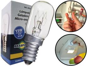Lâmpada Incandescente Branco Quente Para Refrigerador Fogão Micro-ondas Brasfort