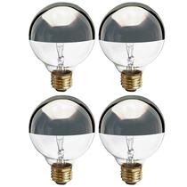 Lâmpada incandescente KOR G25 25W 120V prata meio cromada