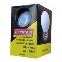 Lampada Incandescente Leitosa para Fogao e Geladeira Thompson E-27 220V 40W - Embalagem com 10 Unidades