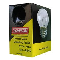 Lampada Incandescente para Geladeira e Microondas Thompson E-27 127V 40W Embalagem com 10 Unidades