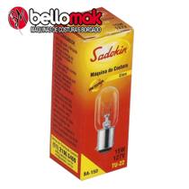Lâmpada Incandescente para Máquina de Costura 127V (110V) BA15D 15W Luz Amarela Sadokin