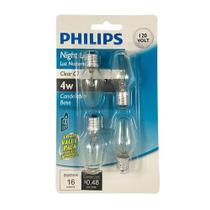 Lâmpada incandescente Philips 16L 4 W branca, pacote com 4, 120 V Lâmpada incandescente Philips 16L 4 W branca, pacote com 4, 120 V