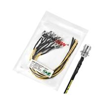 Lâmpada Indicadora LED Pré-Cabeada De 8mm Em Branco Quente, Vermelho, Verde, Azul, Amarelo, Laranja,