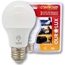 Lâmpada Inteligente 3 Tons Branco 9w E27 Bivolt 2.7k 4k 6.5K Lâmpada Inteligente 3 Tons Branco 9w E27 Bivolt 2.7k 4k 6.5K