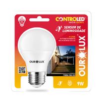 Lâmpada Inteligente C/ Controle de Sensor de Luminosidade 9W 6500K - Ourolux