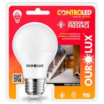 Lâmpada Inteligente C/ Sensor Presença 9w E27 Branco Frio 6500k Bivolt - OUROLUX Lâmpada Inteligente C/ Sensor Presença 9w E27 Branco Frio 6500k Bivolt - OUROLUX