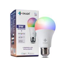 Lâmpada Inteligente Compatível Com Alexa Google Smart Led Rgb Wifi 9w EKAZA