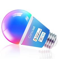 Lâmpada inteligente Consciot LED RGBTW 800lm WiFi 9W A19, 1 pacote