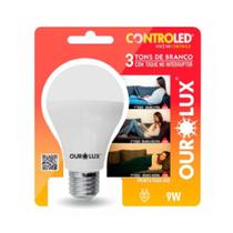 Lâmpada Inteligente Controled 3 Tons de Branco-OuroLux 20482 Lâmpada Inteligente Controled 3 Tons de Branco-OuroLux 20482