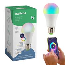 Lâmpada Inteligente LED C/ Alexa Colorida RGB Smart Wifi - Intelbras