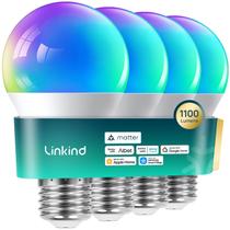 Lâmpada inteligente Linkind Matter 11W 1100lm RGBTW 2,4 GHz Wi-Fi