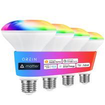 Lâmpada inteligente Orein Matter BR30 650LM 60W RGBTW, pacote com 4