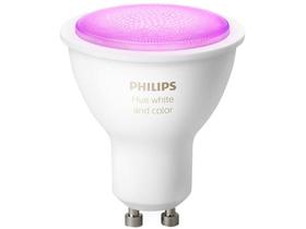 Lâmpada Inteligente Philips Hue GU10 RGB - Dimerizável 6W Wi-Fi compatível com Alexa