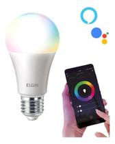Lâmpada Inteligente Smart 10W Wi-Fi Elgin Bulbo A60 RGB Alexa Google Home Bivolt