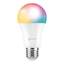 Lâmpada inteligente wifi rgb+w quente e frio geonav bivolt