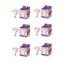 Lâmpada inteligente WiZ 120W PAR38 Color LED, pacote com 6 unidades para uso interno/externo