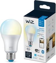 Lâmpada inteligente WiZ 60W A19 LED branco ajustável E26, pacote com 1