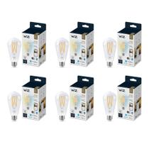 Lâmpada inteligente WiZ Clear 60W ST19 LED de filamento branco ajustável