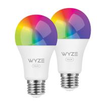 Lâmpada inteligente WYZE Bulb Color 1100lm WiFi RGB ajustável branca A19 Lâmpada inteligente WYZE Bulb Color 1100lm WiFi RGB ajustável branca A19
