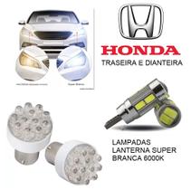Lampada lanternas honda city sedan 2009 a 2014 super branca