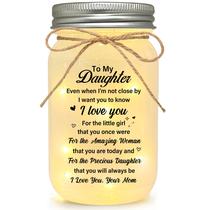 Lâmpada LE XIAOXI Mason Jar Night Light Glass 7x13 cm