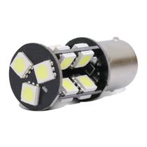 Lâmpada LED 1 Polo Trava Reta 19 LEDs 20W 12V Canbus Luz Branca Aplicação Direção Freio e Ré