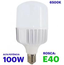 Lâmpada LED 100w Bulbo E27 Bivolt 6500k Branco Frio 8000 lumens Alta Potência Econômica Interna/ Externa