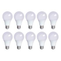Lâmpada Led 12w Bulbo fria Soquete E27 Bivolt LUZ BRANCO FRIO 6500K 10 unidades