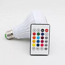 Lâmpada Led 12W E27 Rgb Colorida Com Caixa De Som Bluetooth Lâmpada Led 12W E27 Rgb Colorida Com Caixa De Som Bluetooth